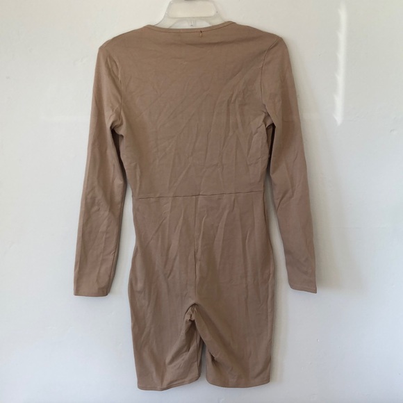 PLT Nude Biker Short Bodysuit - Picture 2 of 2